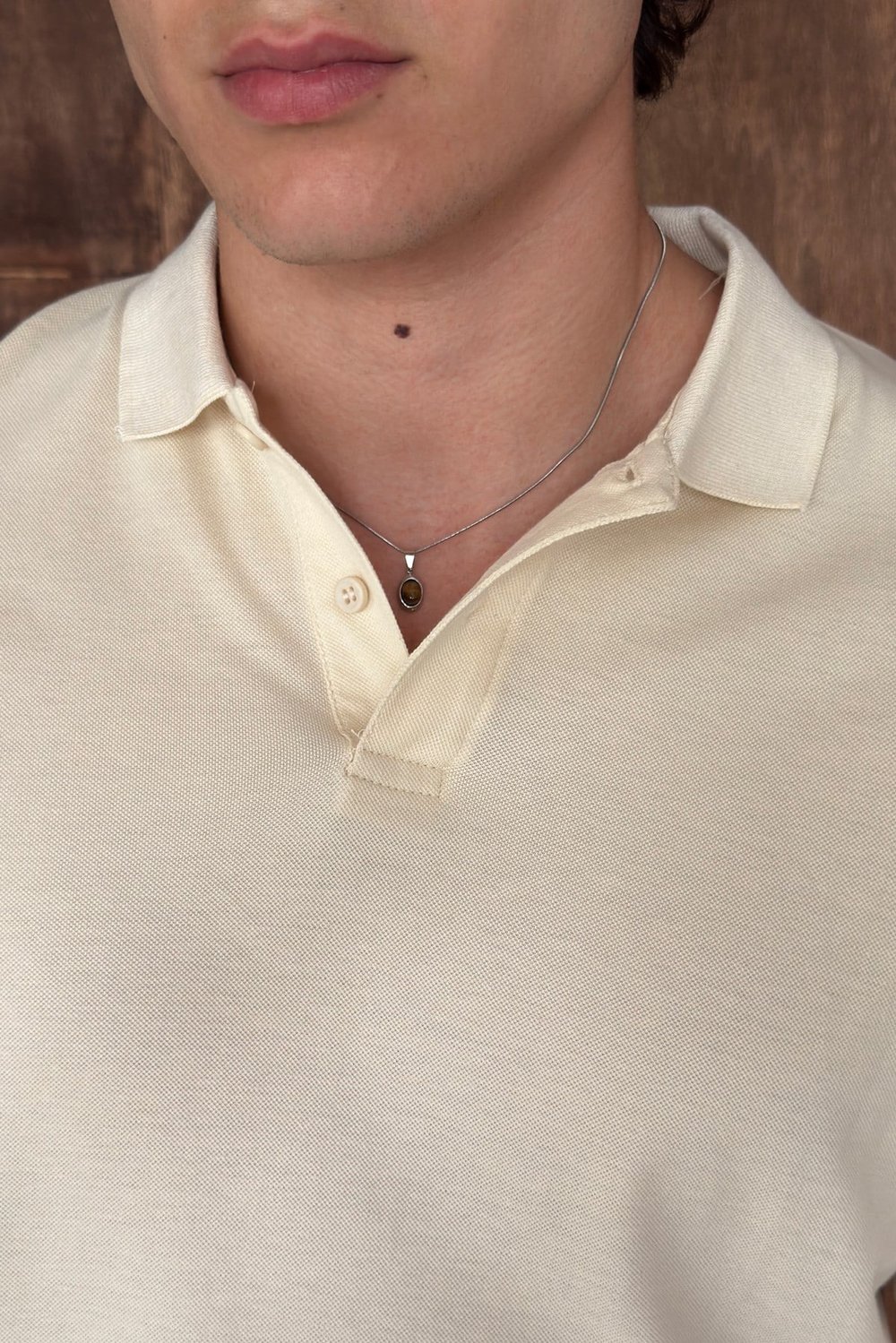 Erkek %100 Pamuk Düğmeli Polo Yaka T-Shirt Sarı