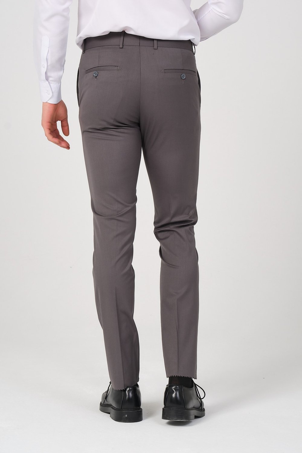Slim Fit Erkek Kumaş Pantolon Gri