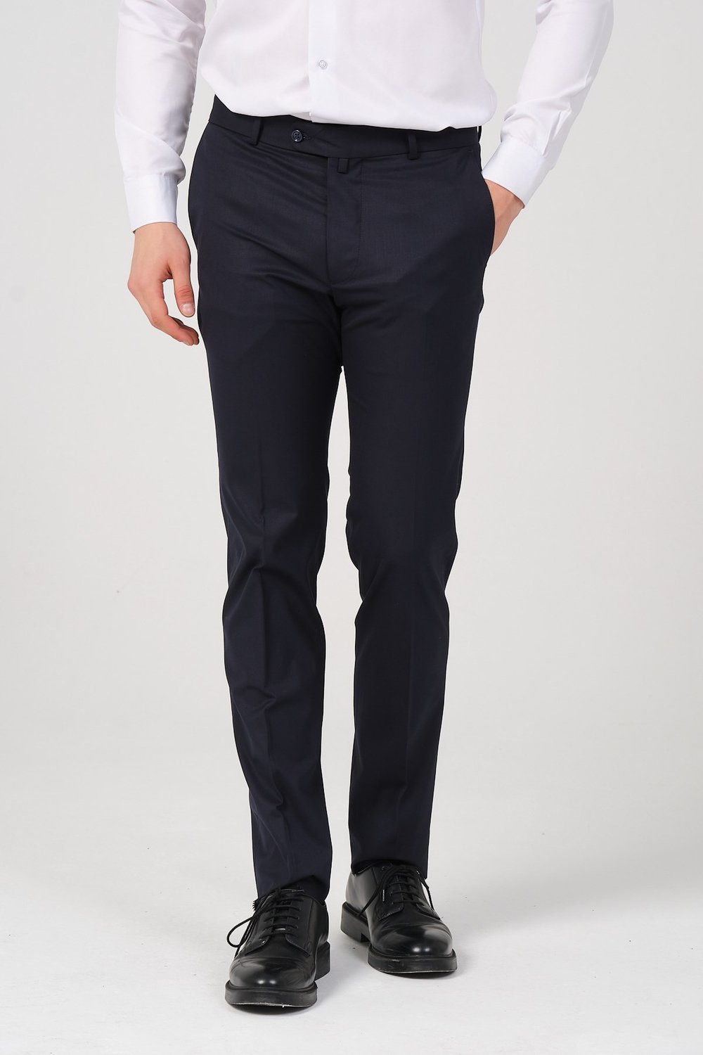 Slim Fit Erkek Kumaş Pantolon Lacivert