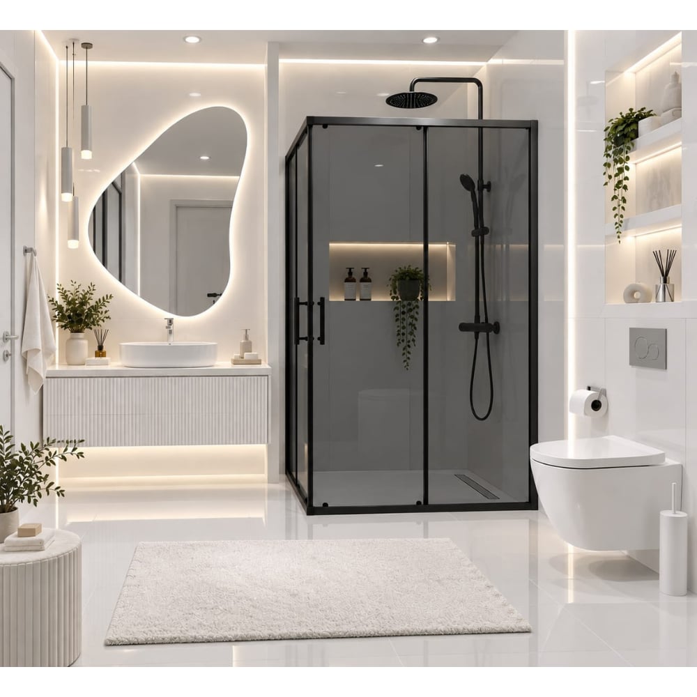 Duşhome Glory Serisi 100x80 cm Dikdörtgen Sürgülü Köşe Açılır Temperli Füme Cam Duşakabin (y: 190 cm)Duşhome Glory Serisi Sürgülü Duşakabin 100x80 Köşe Açılır | 190cm YükseklikDuşakabinDUŞHOME7136DUŞHOMEDuşhome Glory Serisi 100x80 cm Dikdörtgen Sürgülü Köşe Açılır Temperli Füme Cam Duşakabin (y: 190 cm)