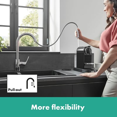 HANSGROHE FOCUS E SPİRALLİ EVİYE BATARYASI 2 AKIŞLI