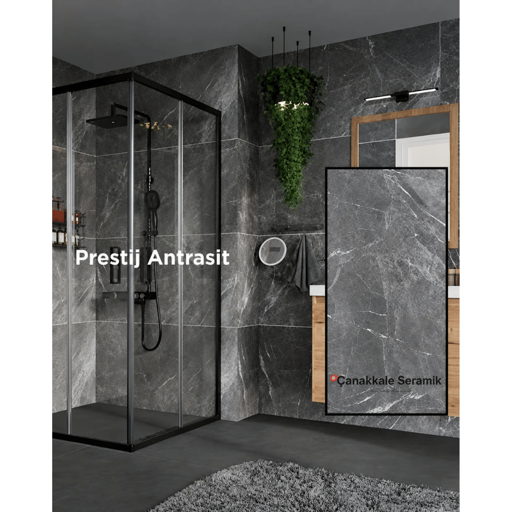 Kale Seramik Prestij Antrasit 60x120 cm Parlak Mermer Desenli GranitKalebodur MPB-R563 Prestij Antrasit Parlak 60x120 | Büyük Ebat Porselen Seramik | DushomeSeramik&GranitKale Seramik310100800294DUŞHOMEKale Seramik Prestij Antrasit 60x120 cm Parlak Mermer Desenli Granit