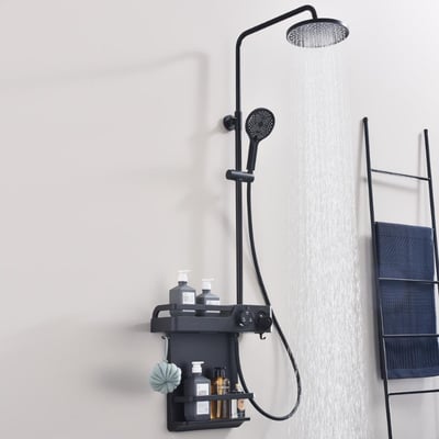 Porto Duvara Monte Duş Sistemi (Black)