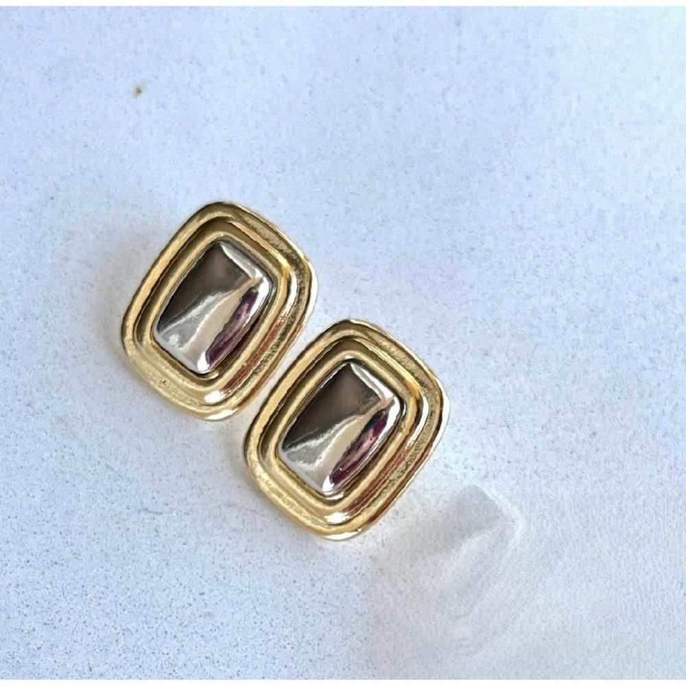 Plaka gold / silver küpe