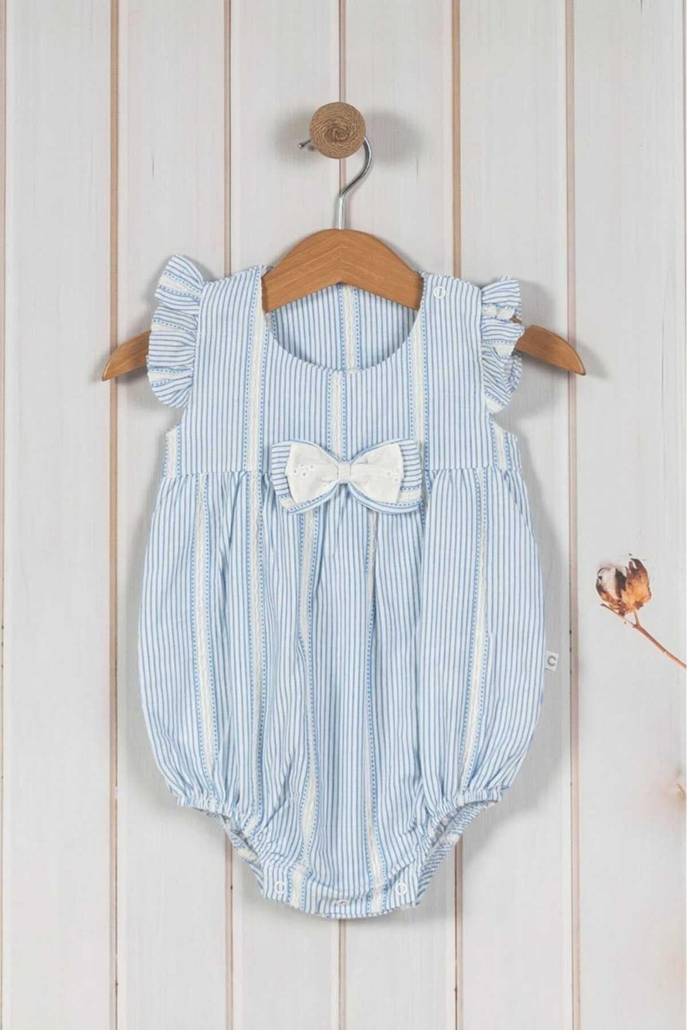 %100 Pamuk Kız Bebek/Yenidoğan Fiyonklu Alttan Çıtçıtlı Badi/Body
