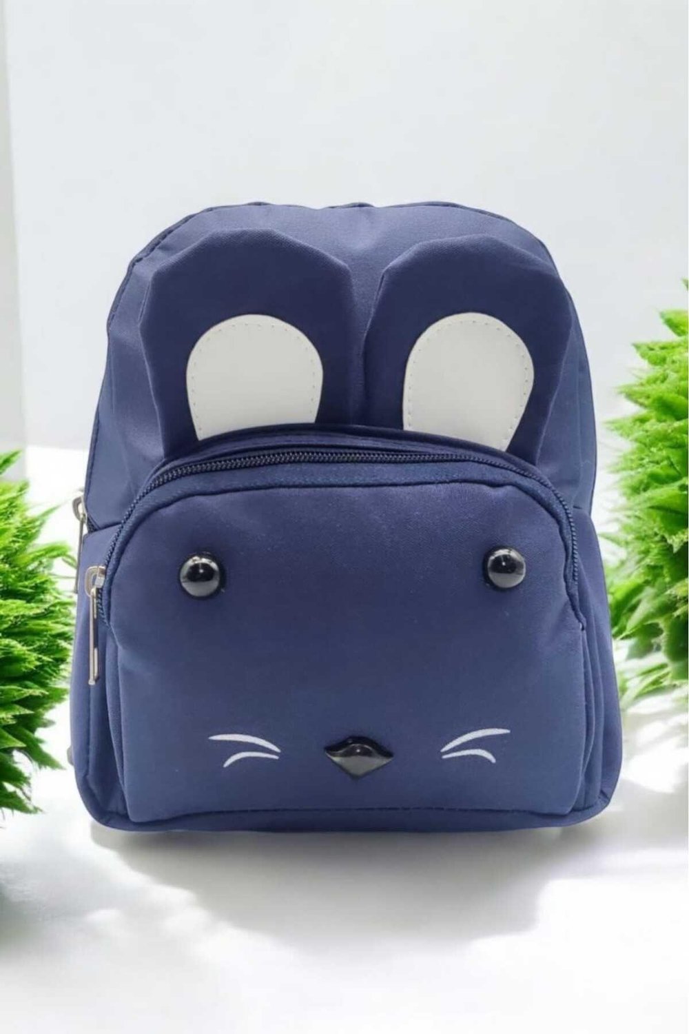 Kedili Figürlü Çocuk Çantası Kreş Anaokulu Çantasi Unisex