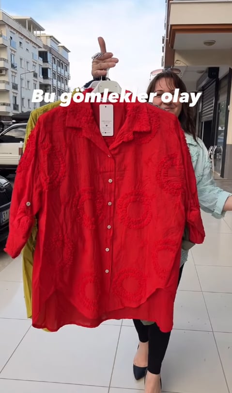 İtalyan Tasarım Kabartma Desen Gömlek