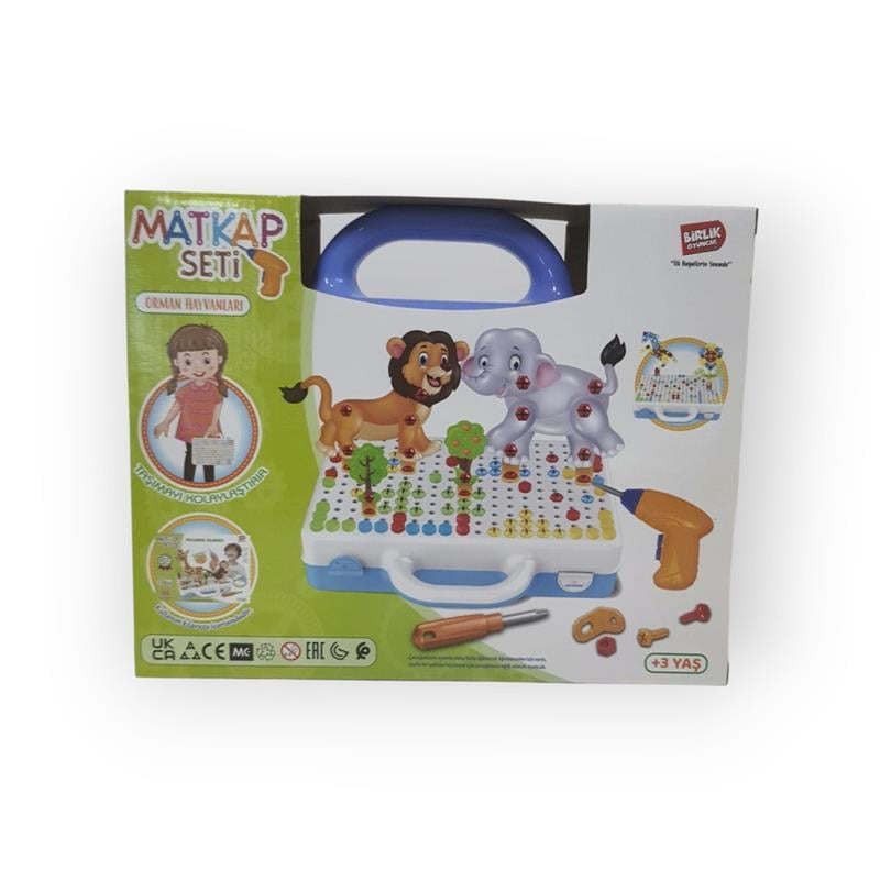 3D CREATİVE BUİLD SET ORMAN HAYVANLARI 3D PUZZLE STEM OYUN SETİ 