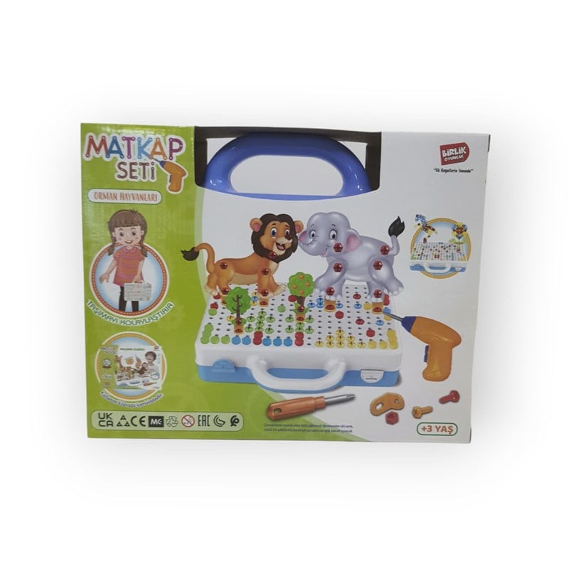 3D CREATİVE BUİLD SET ORMAN HAYVANLARI 3D PUZZLE STEM OYUN SETİ 