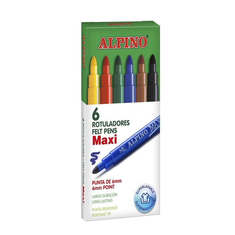 Alpino Maxi Keçeli Kalem 6’lı Set