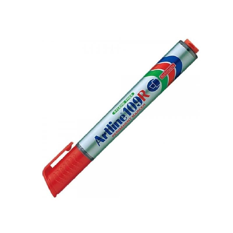 Artline Markör Kalem 109R Kırmızı Dolumlu 12'li Paket