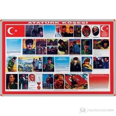 Atatürk Köşesi 70x100 Metal Çerçeve