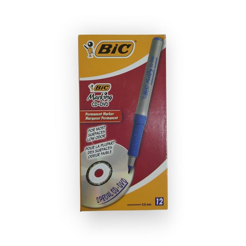 Bic Marking CD/DVD Permanent Marker Mavi 12'li Paket