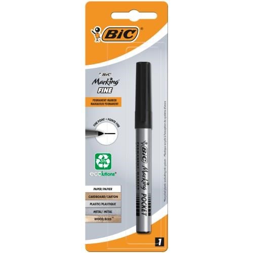 Bic Pocket Siyah Markör Kalem