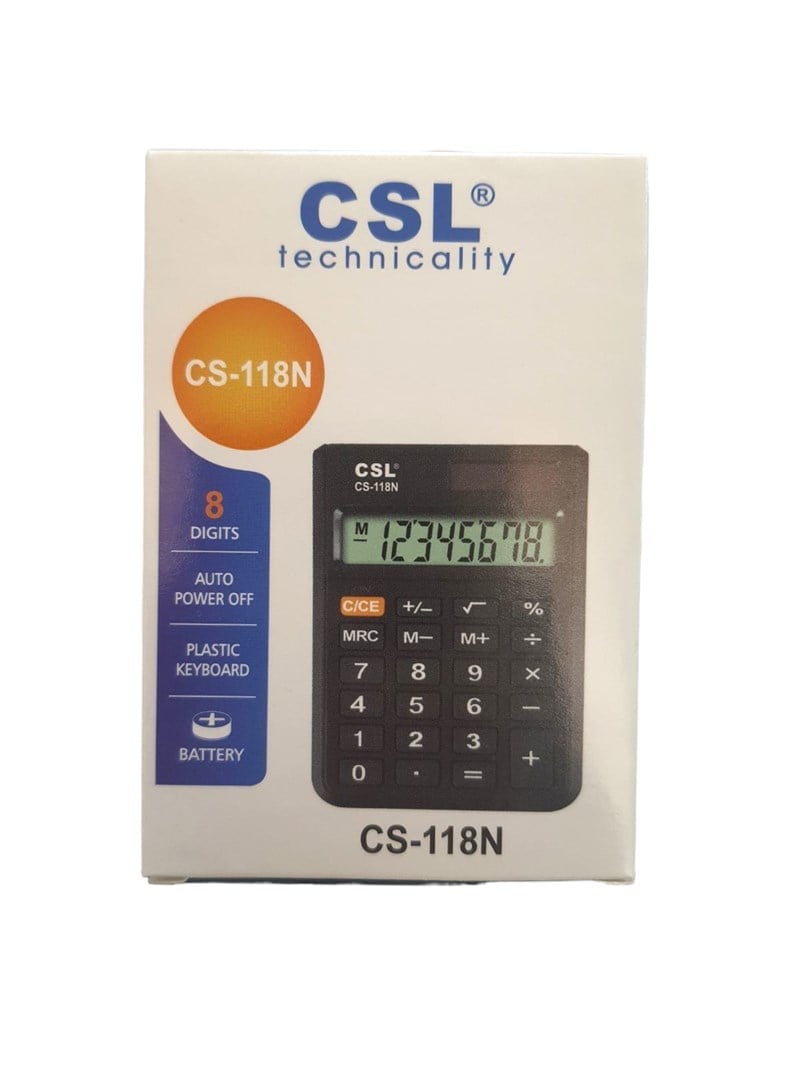 CSL Hesap Makinesi CS-118N Cep Tipi