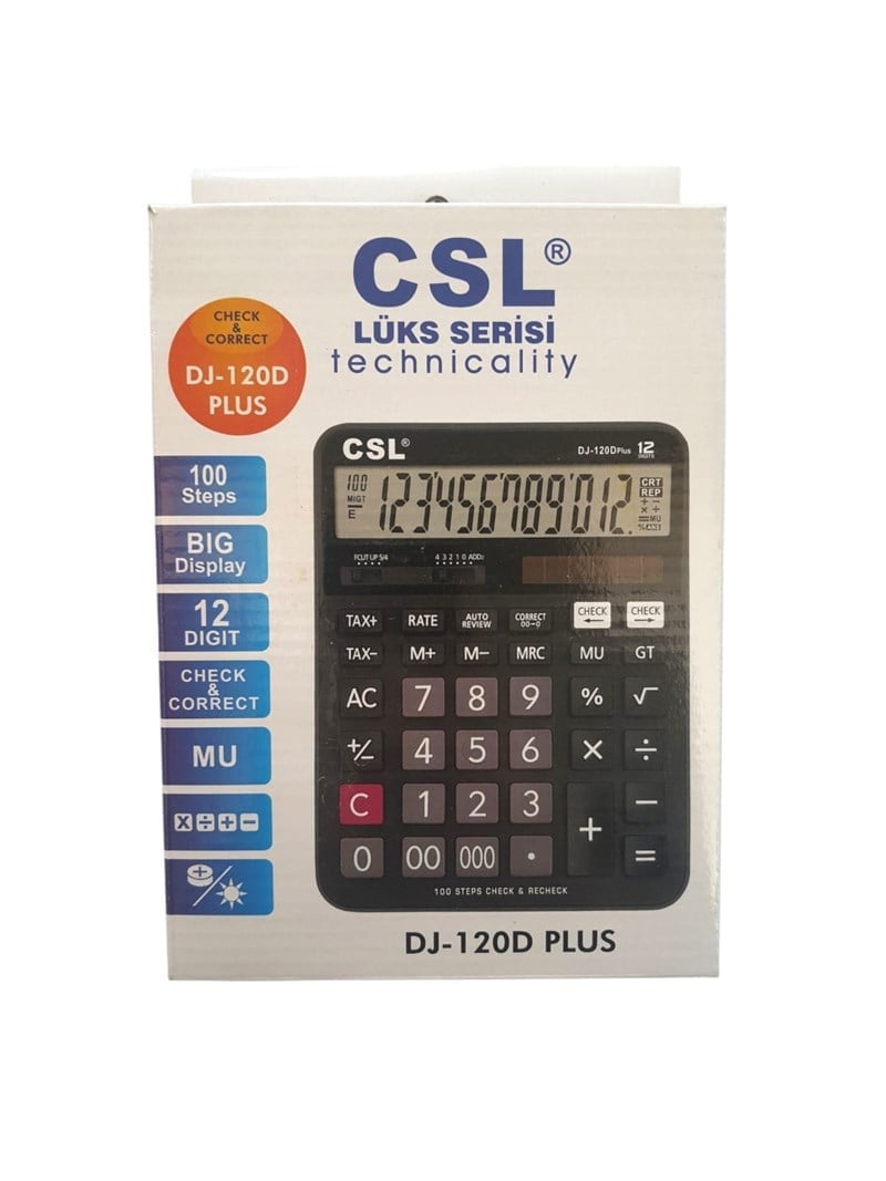 CSL Hesap Makinesi DJ-120 D Plus Masa Tipi