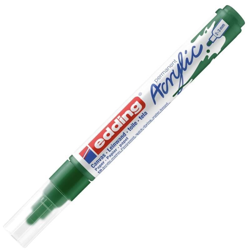 Edding Akrilik Kalem ED5100 Orta Uçlu Yosun Yeşili 23 mm Yuvarlak Uç
