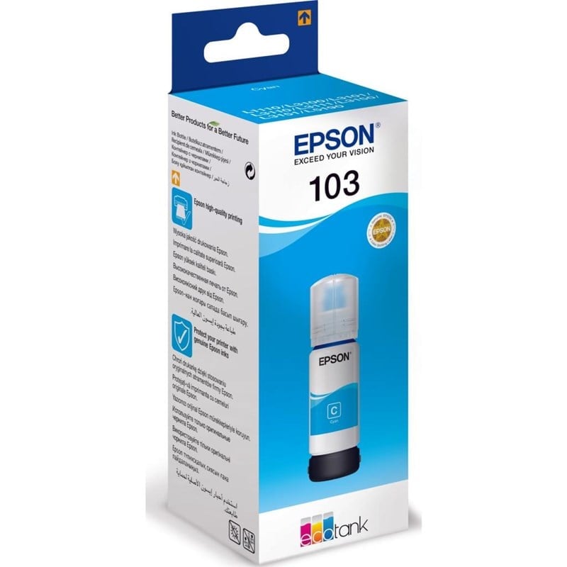 Epson Mürekkep Tüpü T00S24A 103 Ekotank Cyan