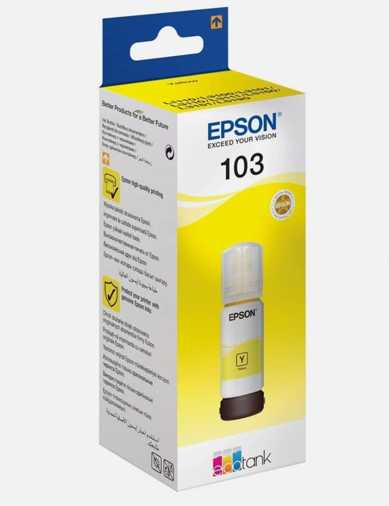Epson Mürekkep Tüpü T00S44A 103 Ekotank Yellow