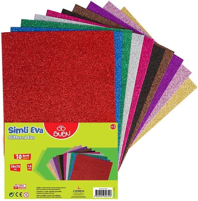 Eva- Bu-bu 50x70 Simli Karışık 10'lu