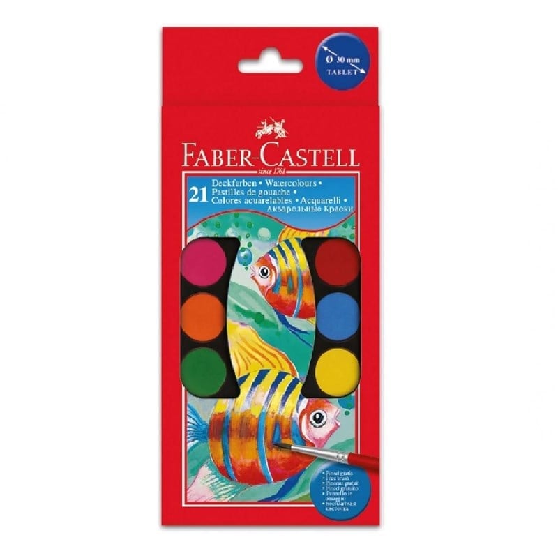 Faber Castell 21 Renk Büyük Boy Sulu Boya