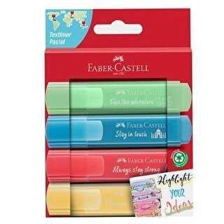 Faber Castell 46 Pastel Fosforlu Kalem 4’lü Set 2021