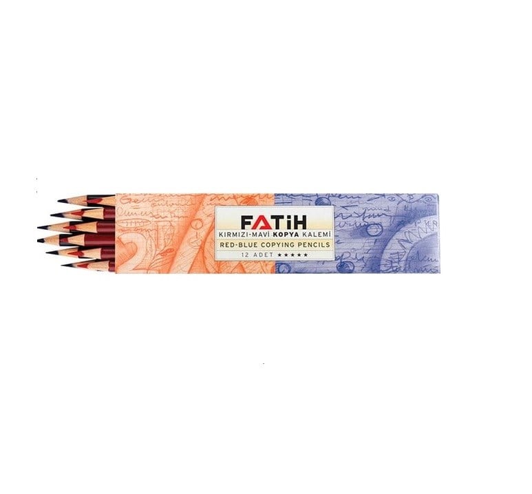 Fatih Kopya Kalemi Kırmızı-Mavi 12'li Paket