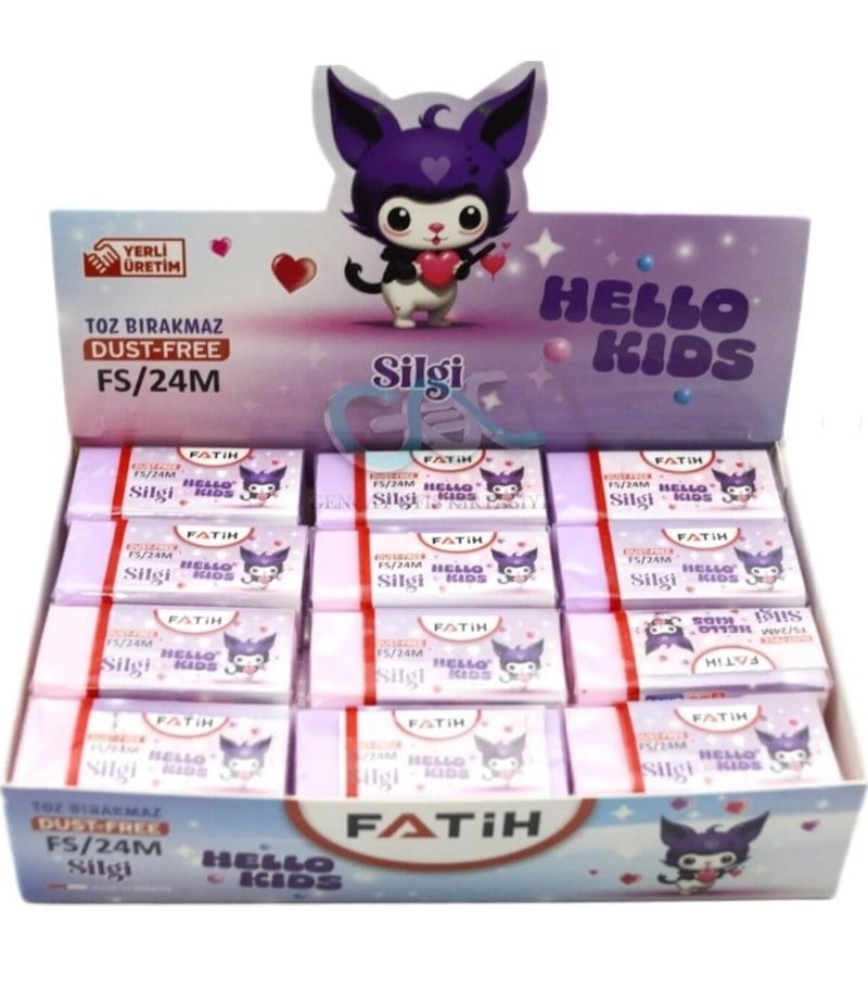 Fatih Silgi Hello Kids Pvc Soft Fs24 24'lü Paket