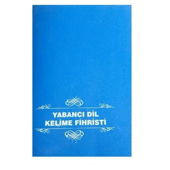 Fihrist- Kelime İngilizce [155]