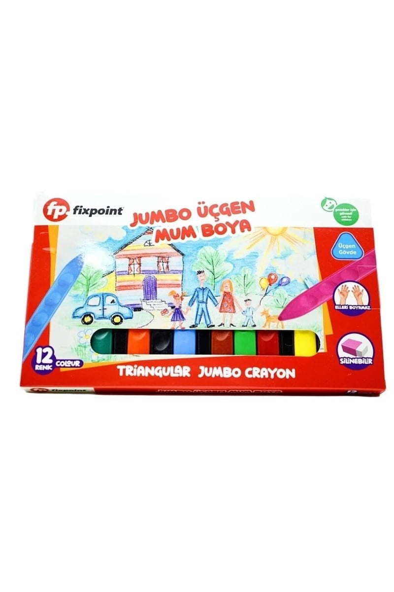 Fixpoint 12 Renk Jumbo Mum Boya P-2138