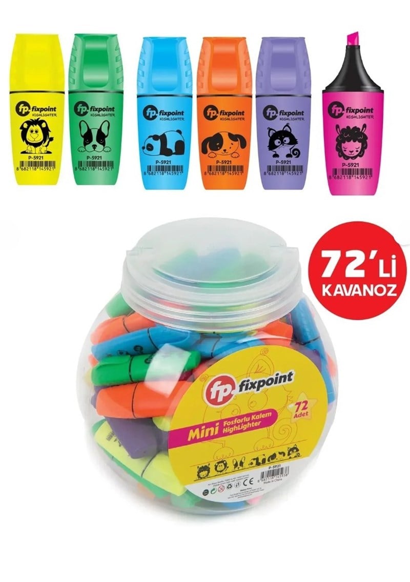 Fixpoint Fosforlu Kalem Mini 72’li Kavanoz