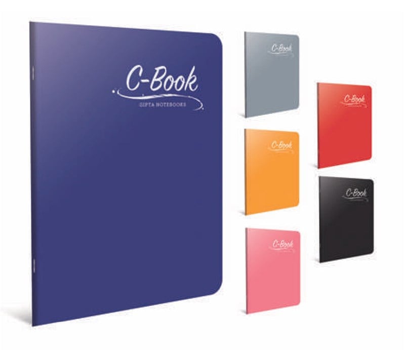 Gıpta C Book Defter Tel Dikiş Plastik Kapak A4 80 Yaprak Kareli