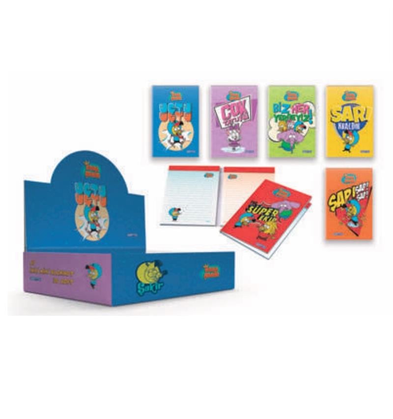 Gıpta Kral Şakir A7 İkili Mini Bloknot 36'lı Stand