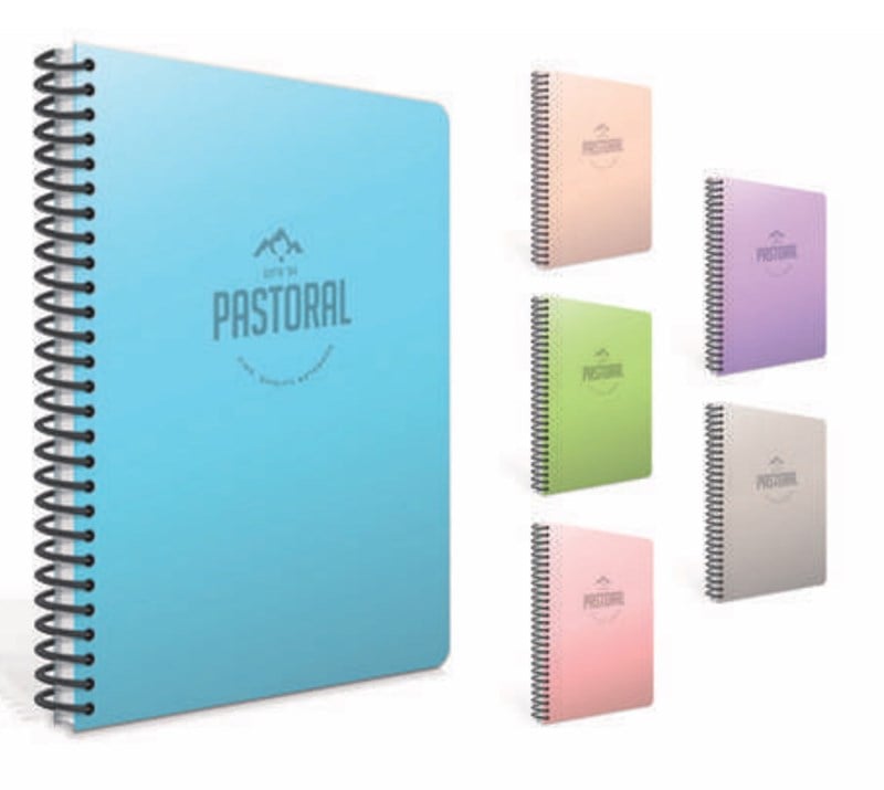 Gıpta Pastoral Defter Spiralli Plastik Kapak 17x24 96 Yaprak Çizgili