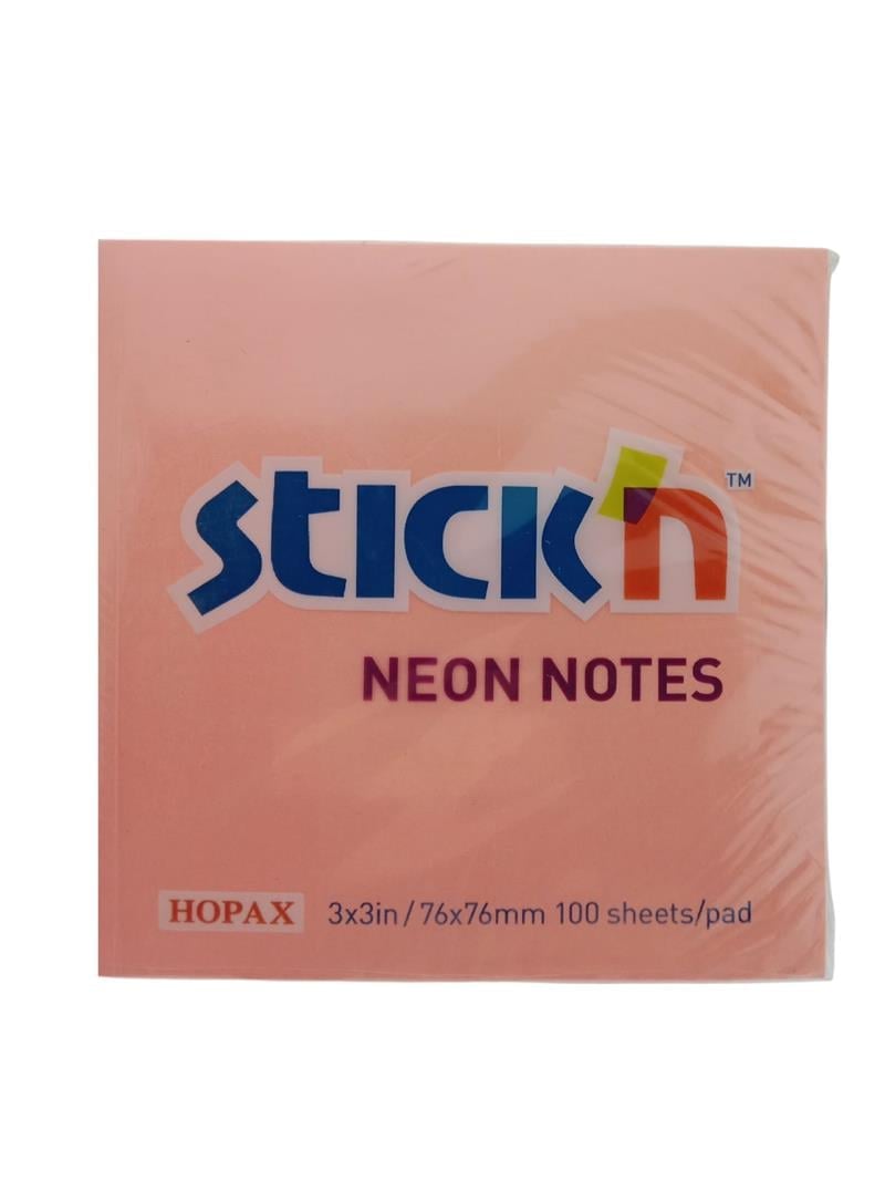 Gıpta Stick'n Post-it Neon Pembe 76x76 100 yp 12'li Paket