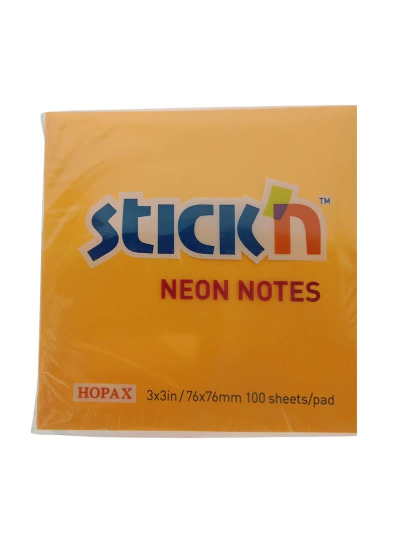 Gıpta Stick'n Post-it Neon Turuncu 76x76 100 yp 12'li Paket
