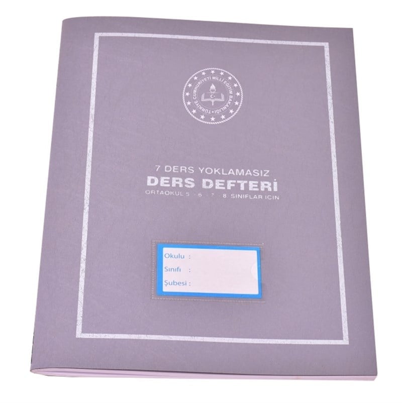 Gülpaş Ders Defteri Yoklamasız 678 Sınıf 7 ders Plastik Kapak