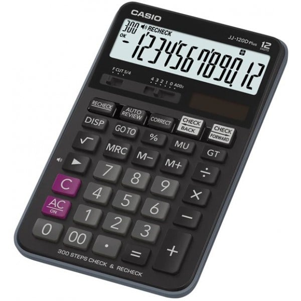 Hesap Makinesi- Casio Jj-120d Plus Islem Kon 12 Ha