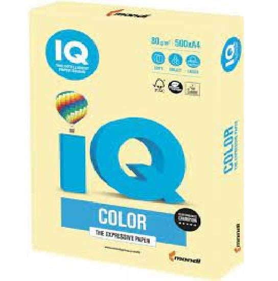 IQ Fotokopi Kağıdı A4 Renkli 80gr Sarı 500'lü