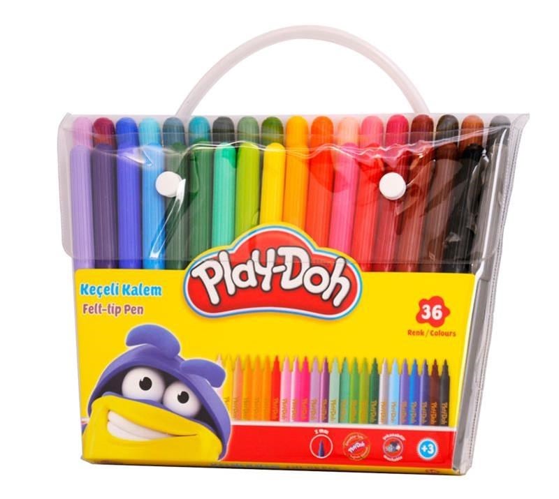 Keçeli Kalem- Play-doh 36 Renk Pvc 2mm