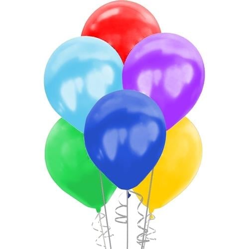 Kika Metalik Balon Baskısız 100’lü Karışık