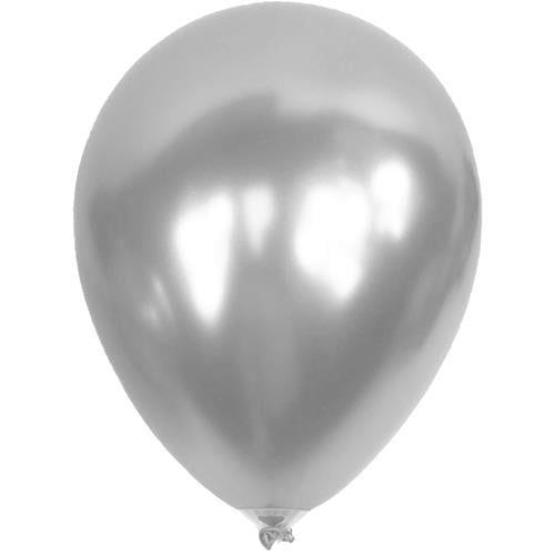 Kikajoy Metalik Balon Baskısız 100’lü Gümüş