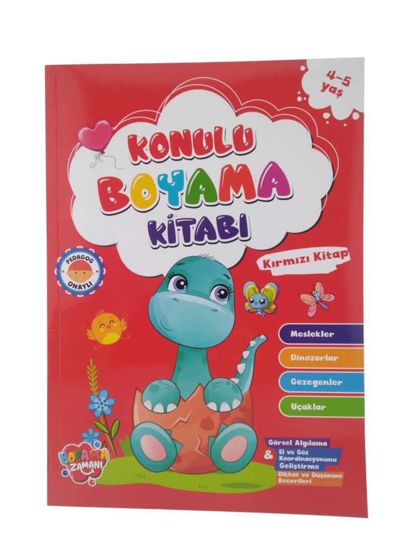 Konulu Boyama Kırmızı Kitap 4-5 Yaş