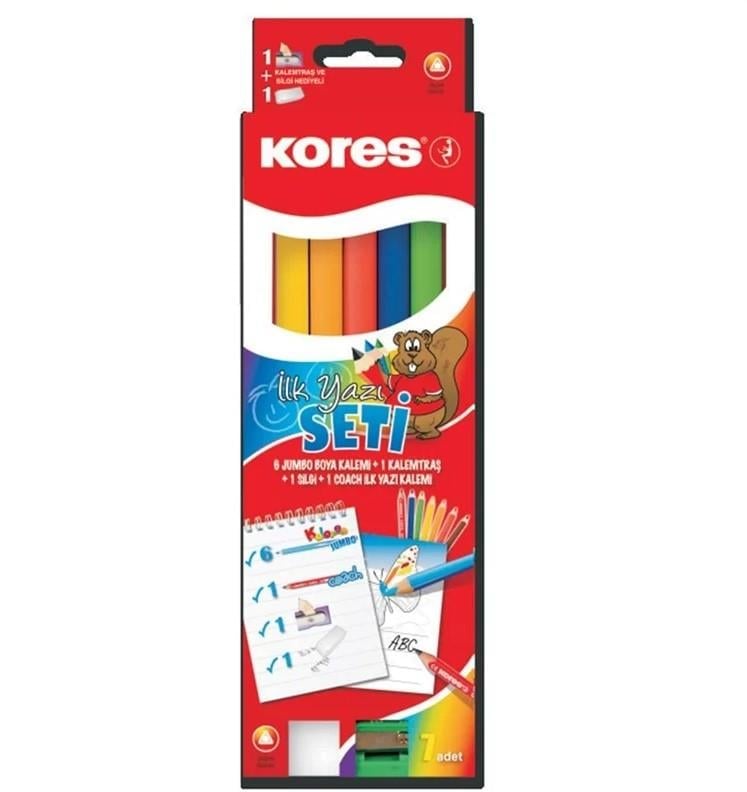 Kores Jumbo Coach İlk Yazı Yazı Kalemi Seti