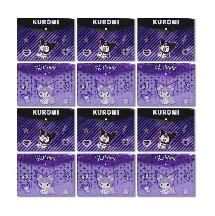 Kuromi Çıtçıtlı Dosya 12'li Paket