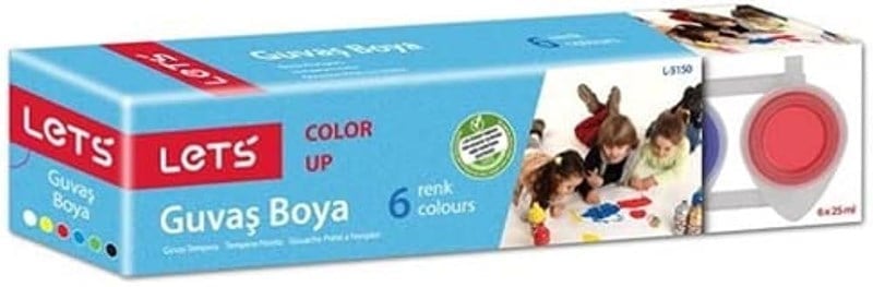 Let's Guvaş Boya 25 ml 6 Renk
