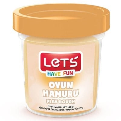 Lets Tek Renk Ten Rengi 115 Gr. Şeffaf Bardak Oyun Hamuru