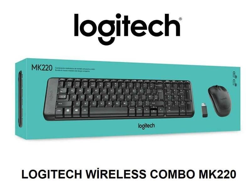 Logitech Klavye MK220 Kablosuz Q