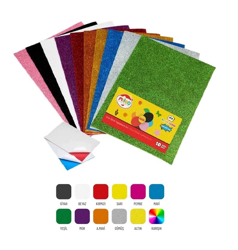 Mas Mileo Eva Simli Yapışkanlı 50x70 10’lu Paket Altın 1761