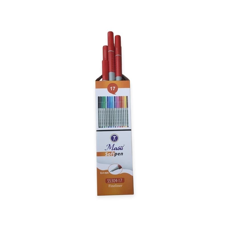 Masis Softpen Fineliner Kırmızı 10'lu Paket